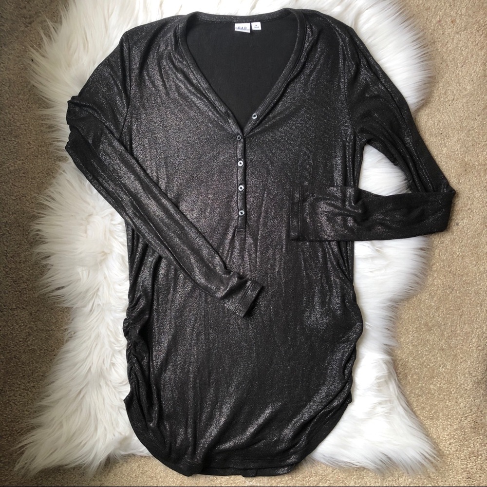 GAP Maternity - Ribbed Modal Henley